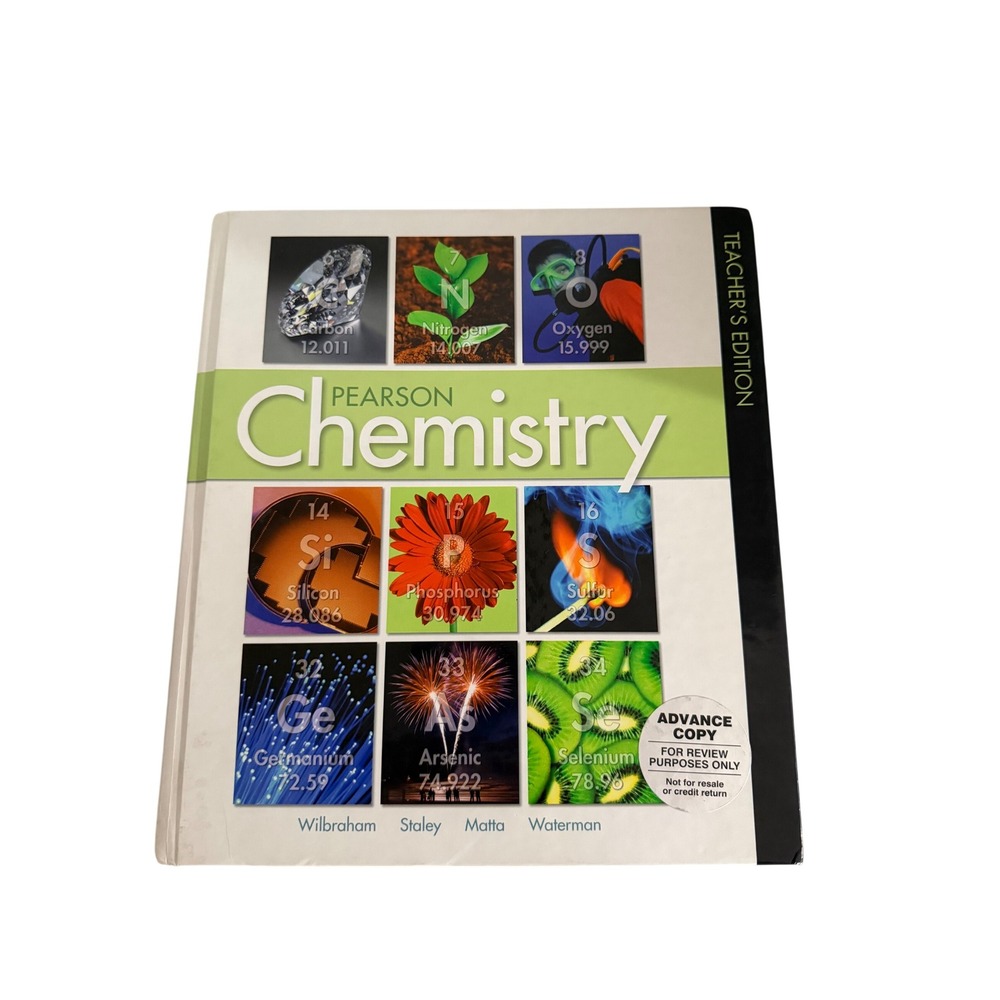 Pearson Chemistry Teacher's Edition Textbook Hardcover Science STEM